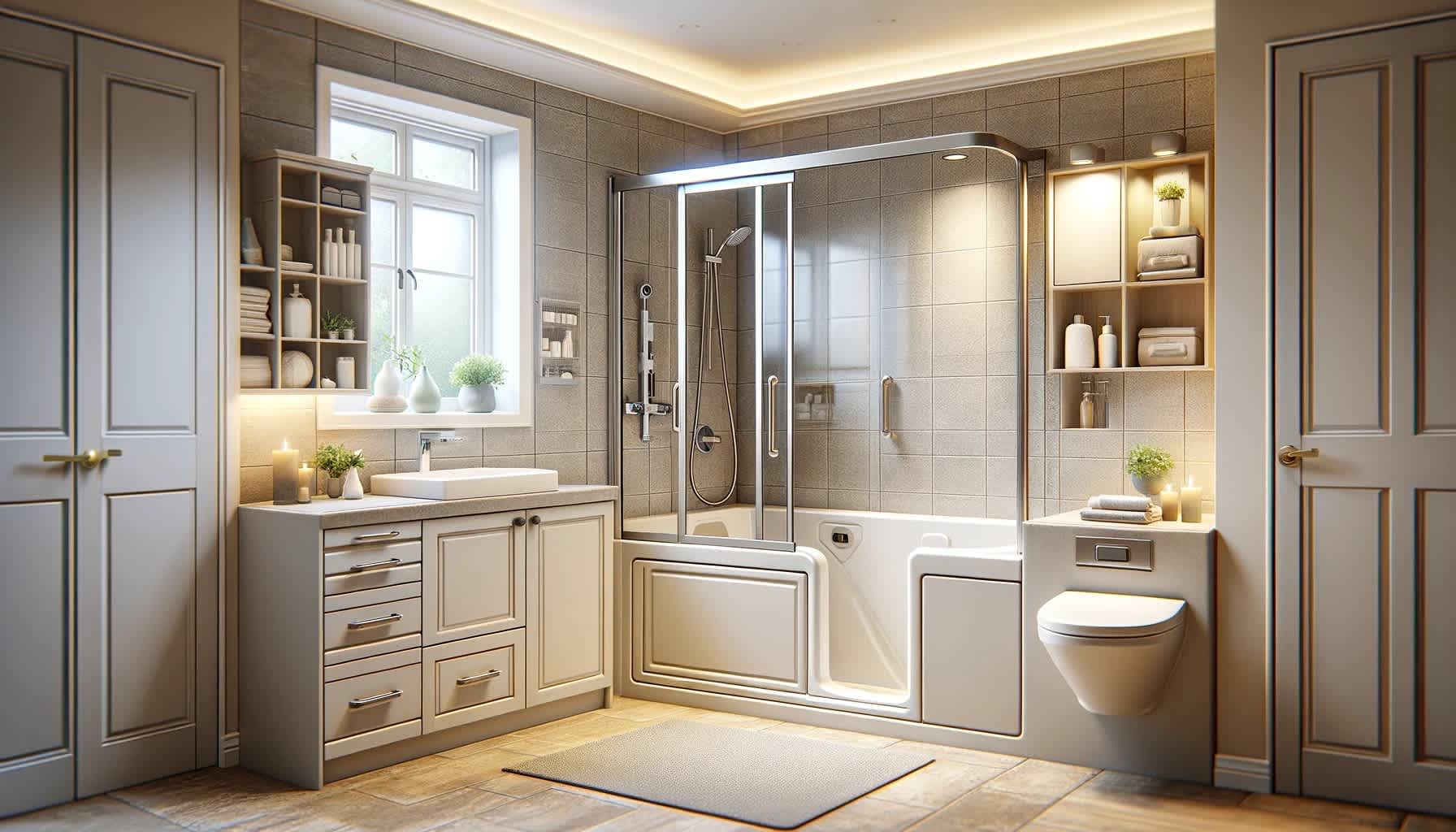 Walk In Shower With Tub Design walk-in-shower-with-tub-design