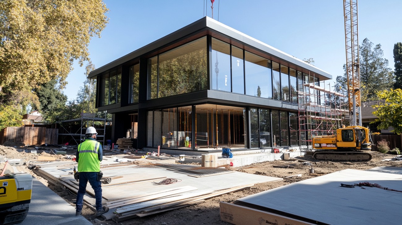 custom home building photo