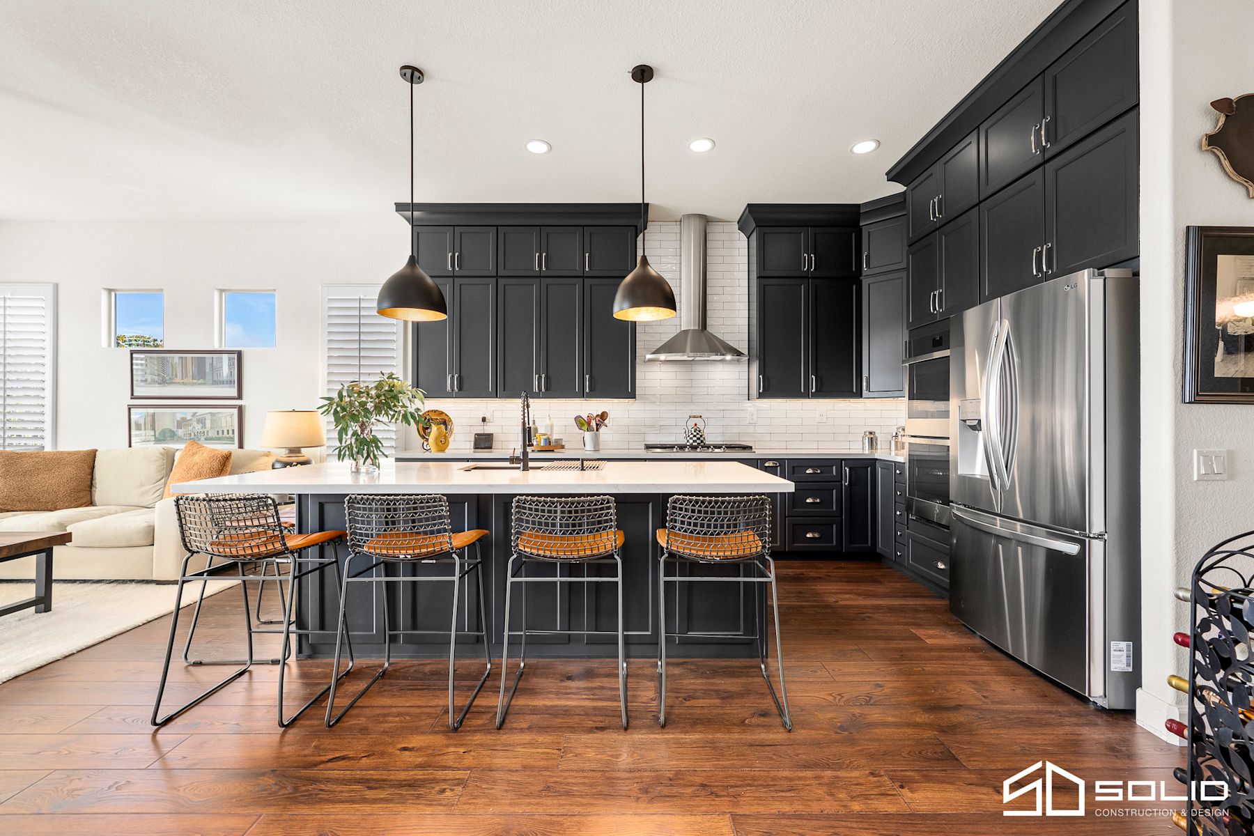 Kitchen, Fireplace, & Office Remodel