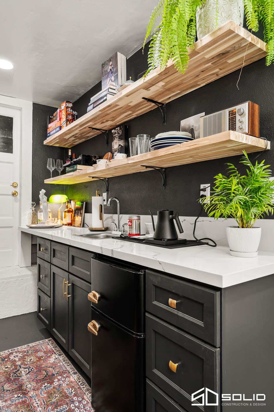 Garage Conversion: Custom Kitchenette and Bathroom Design