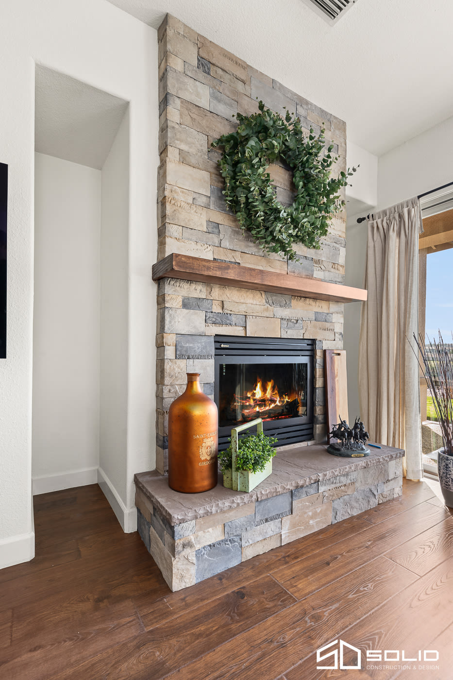 Kitchen, Fireplace, & Office Remodel