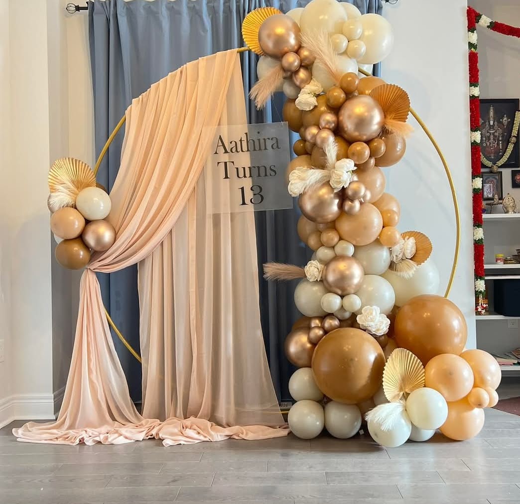 Round Arch Beige Gold