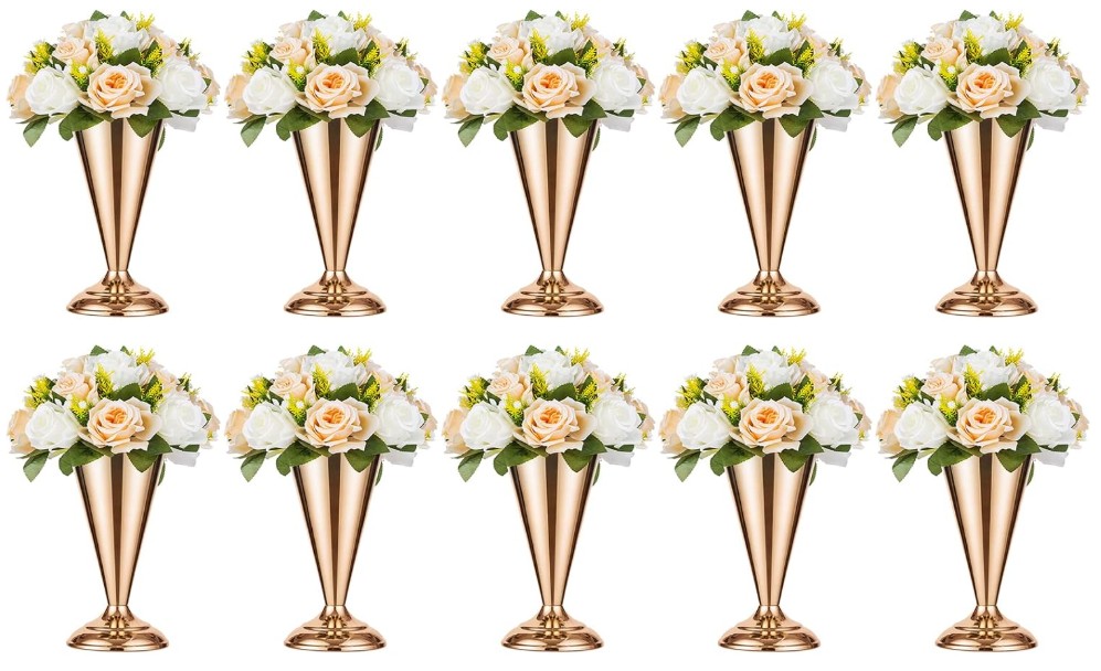 Table Decorative Centerpiece Artificial Flower 9.8 inch