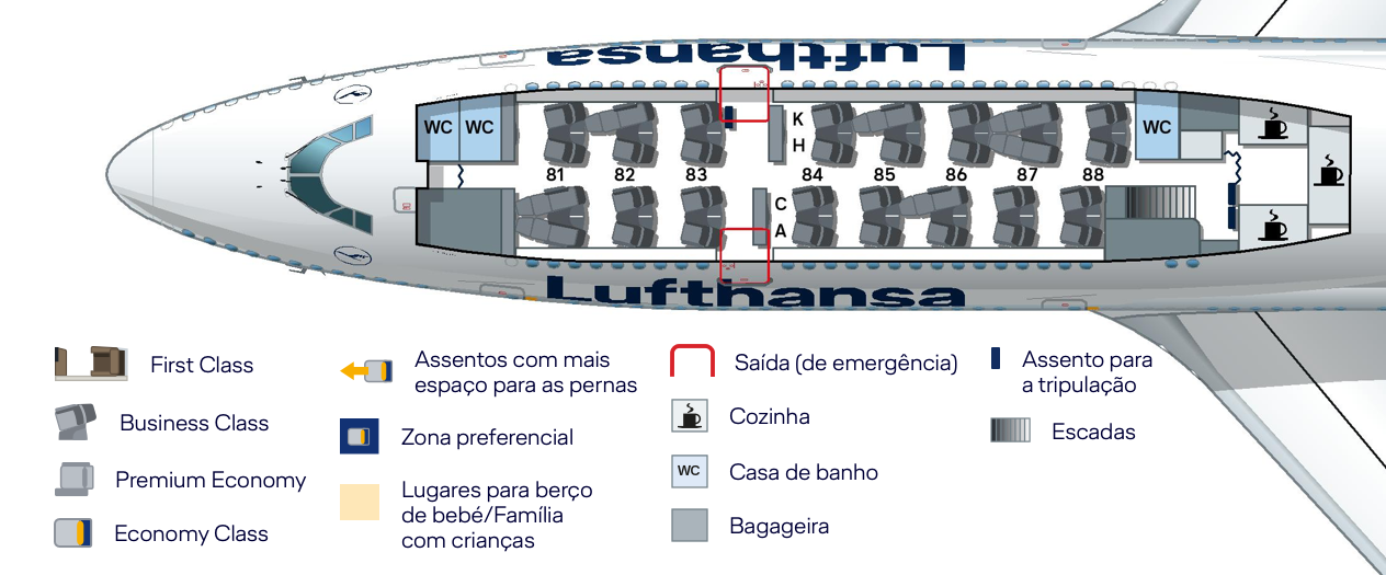 Mapa de assentos superior