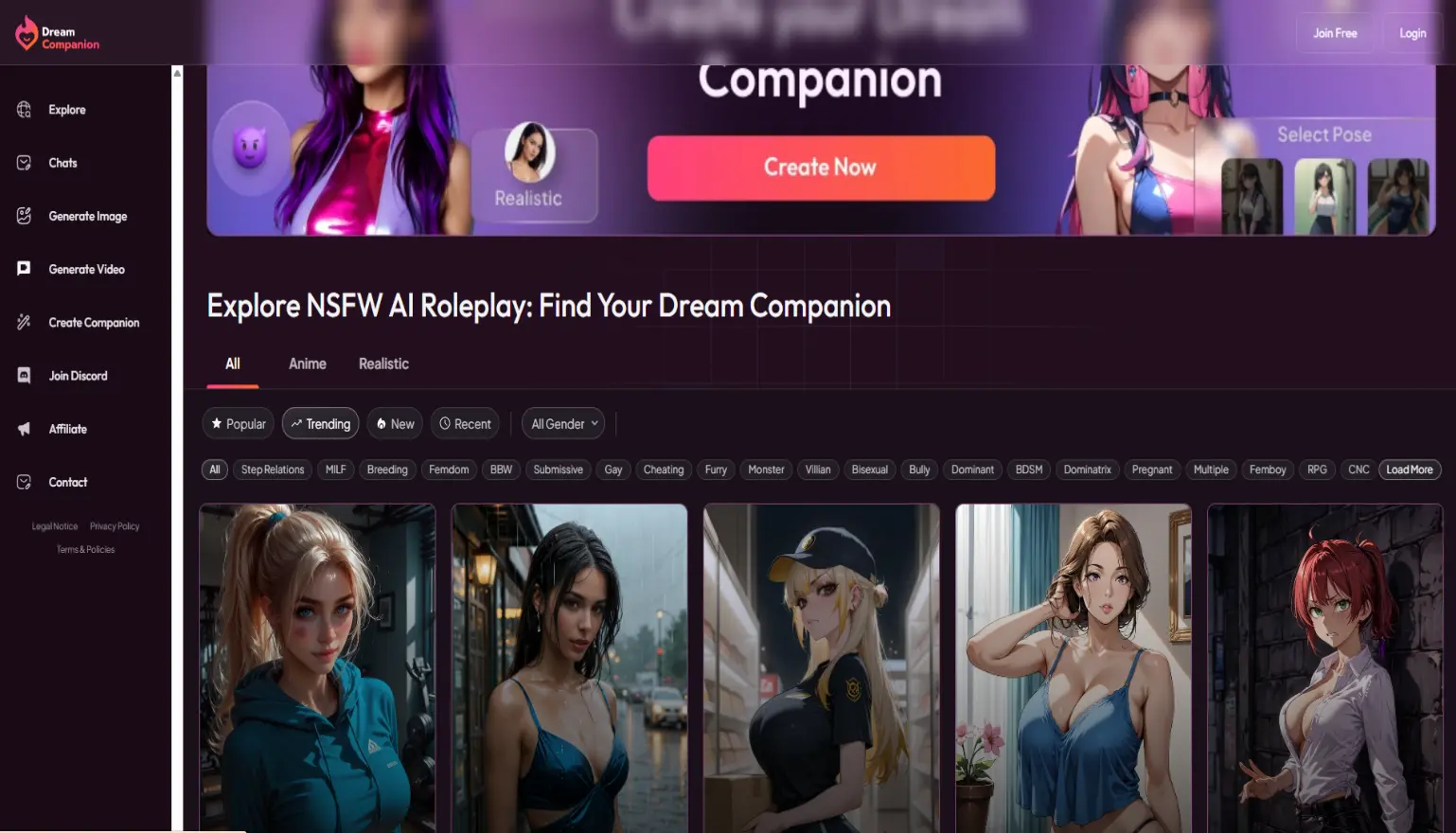 Top 10 AI Girlfriend Platforms 6