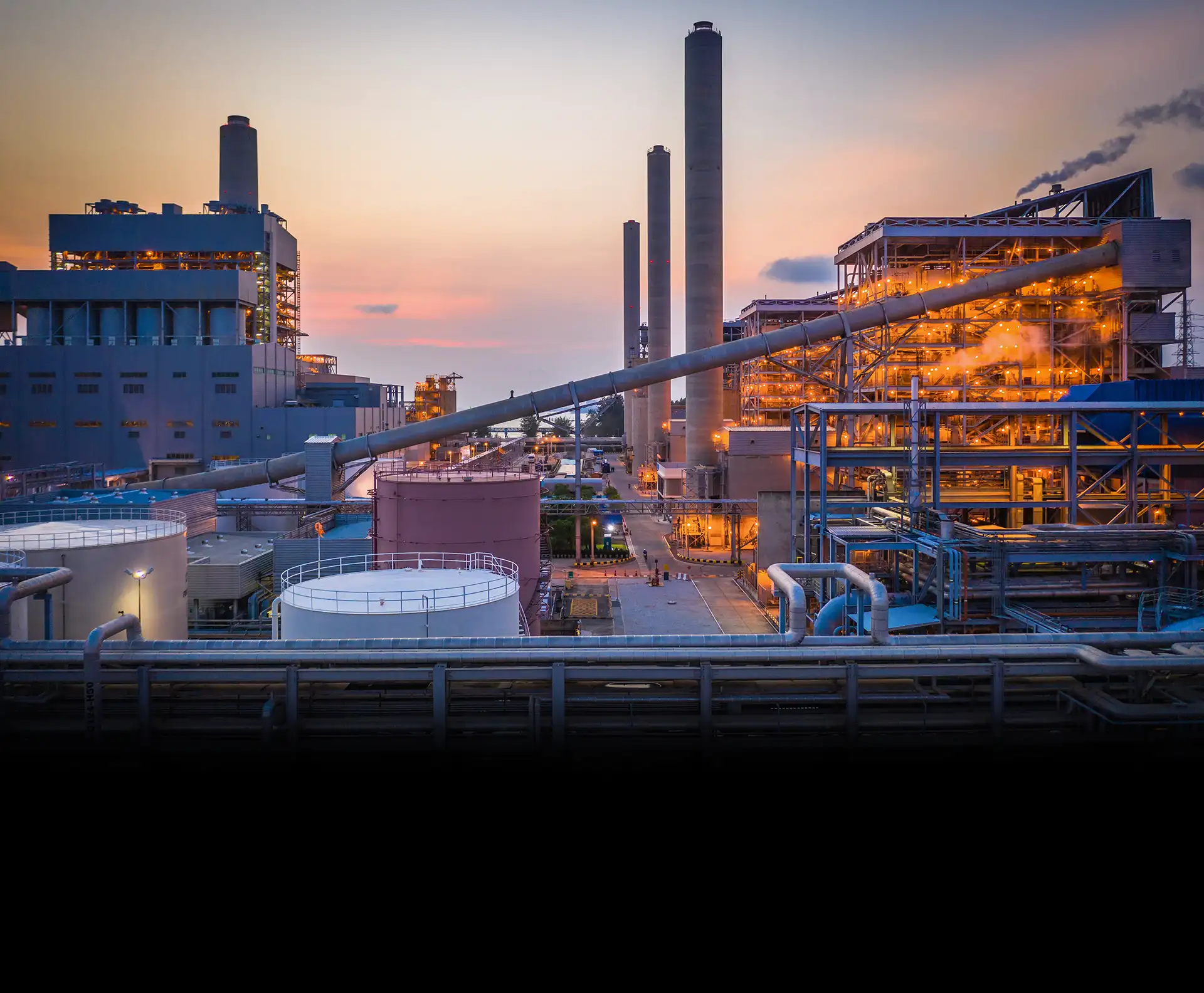 LNG industry facility wide view