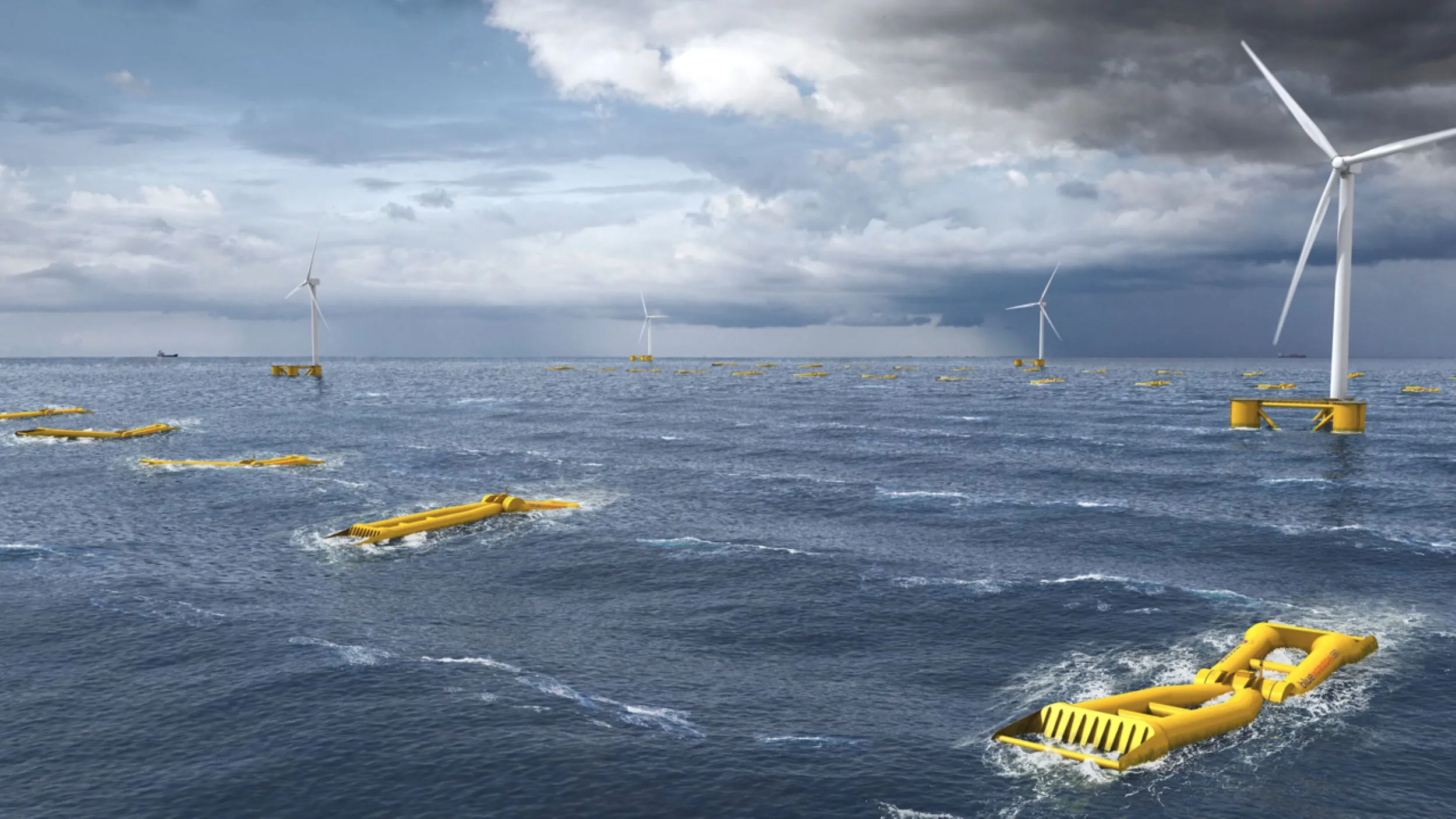 Wave Riding Power Wave Powered Turbines