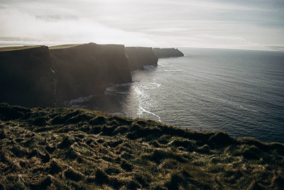 Scenic photo of the Cliffs of Moher.