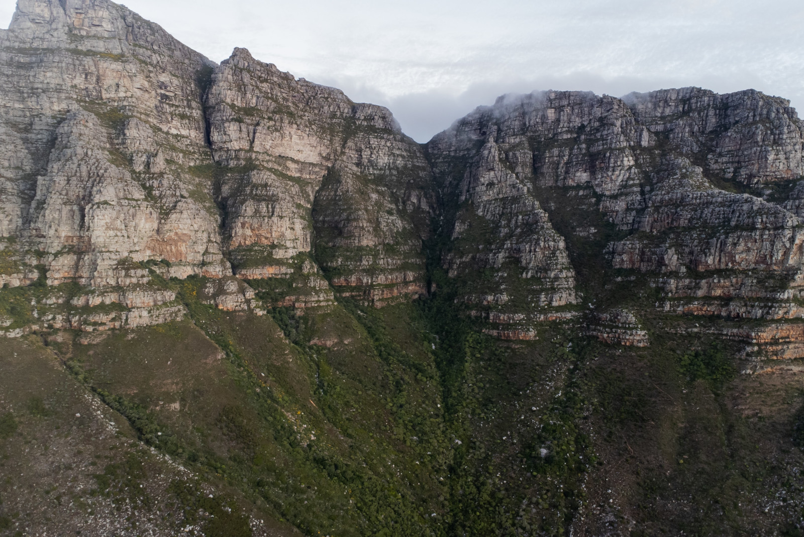 View of Table Mountain in South Africa