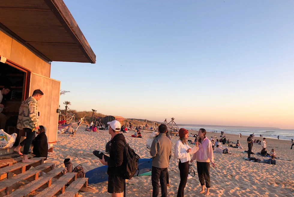 A surf beach near Lisbon.