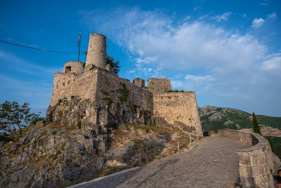 ancient fortress with blue sky