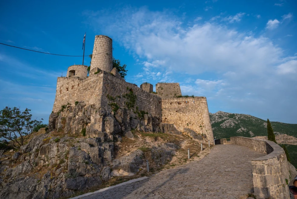 ancient fortress with blue sky