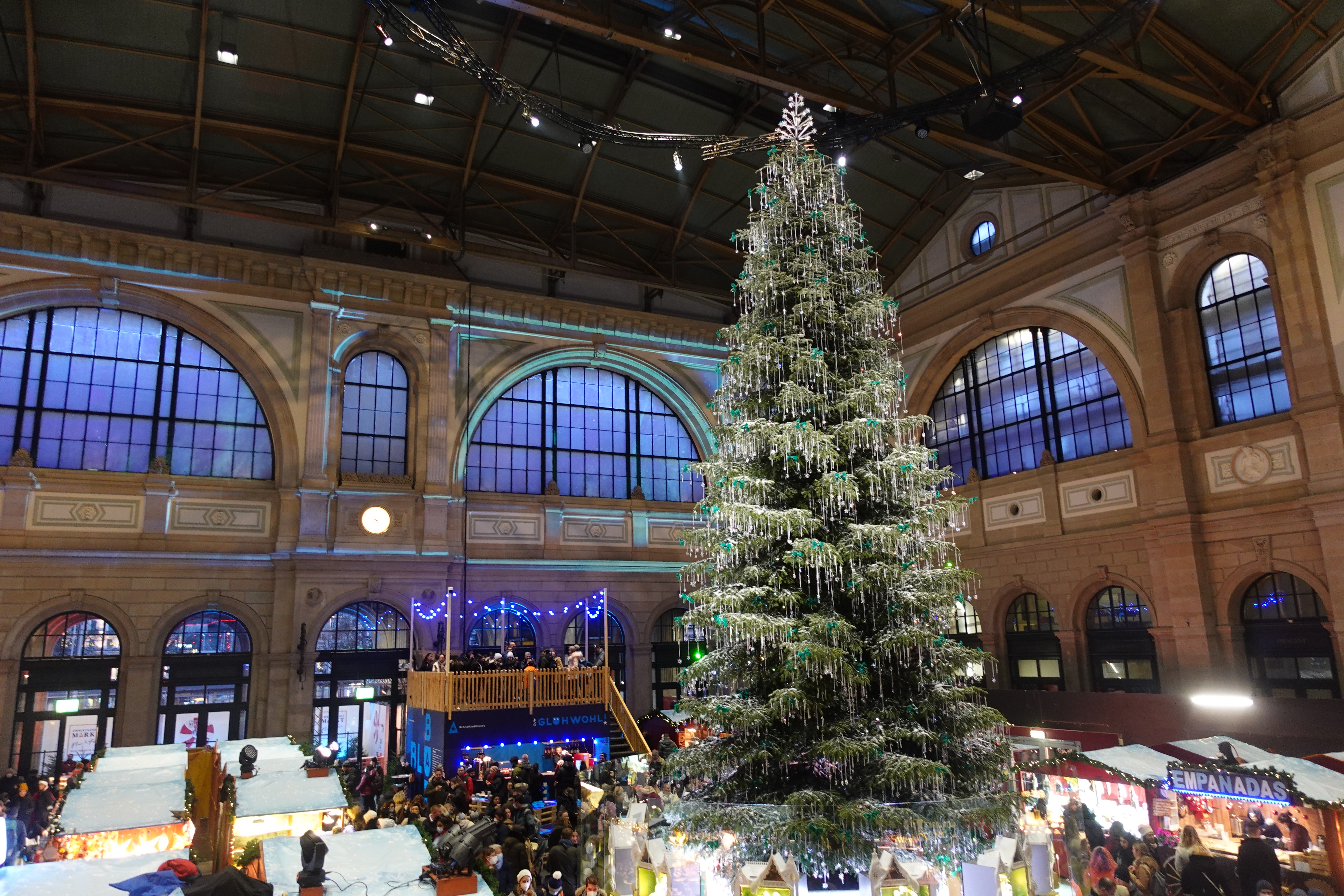 Christmas tree at a Swiss market. 