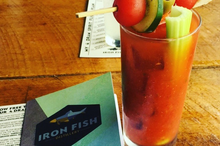 Drink from Iron Fish Distillery.