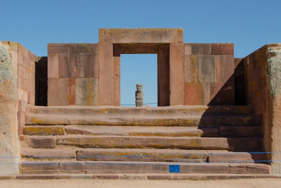 A historic building with walls only and no roof top.