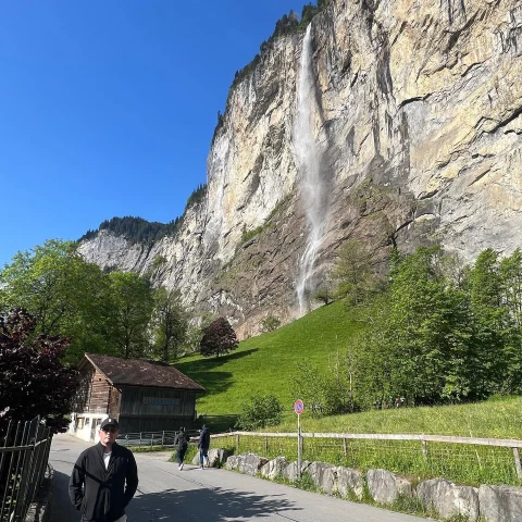 Waterfall in Switzerland.