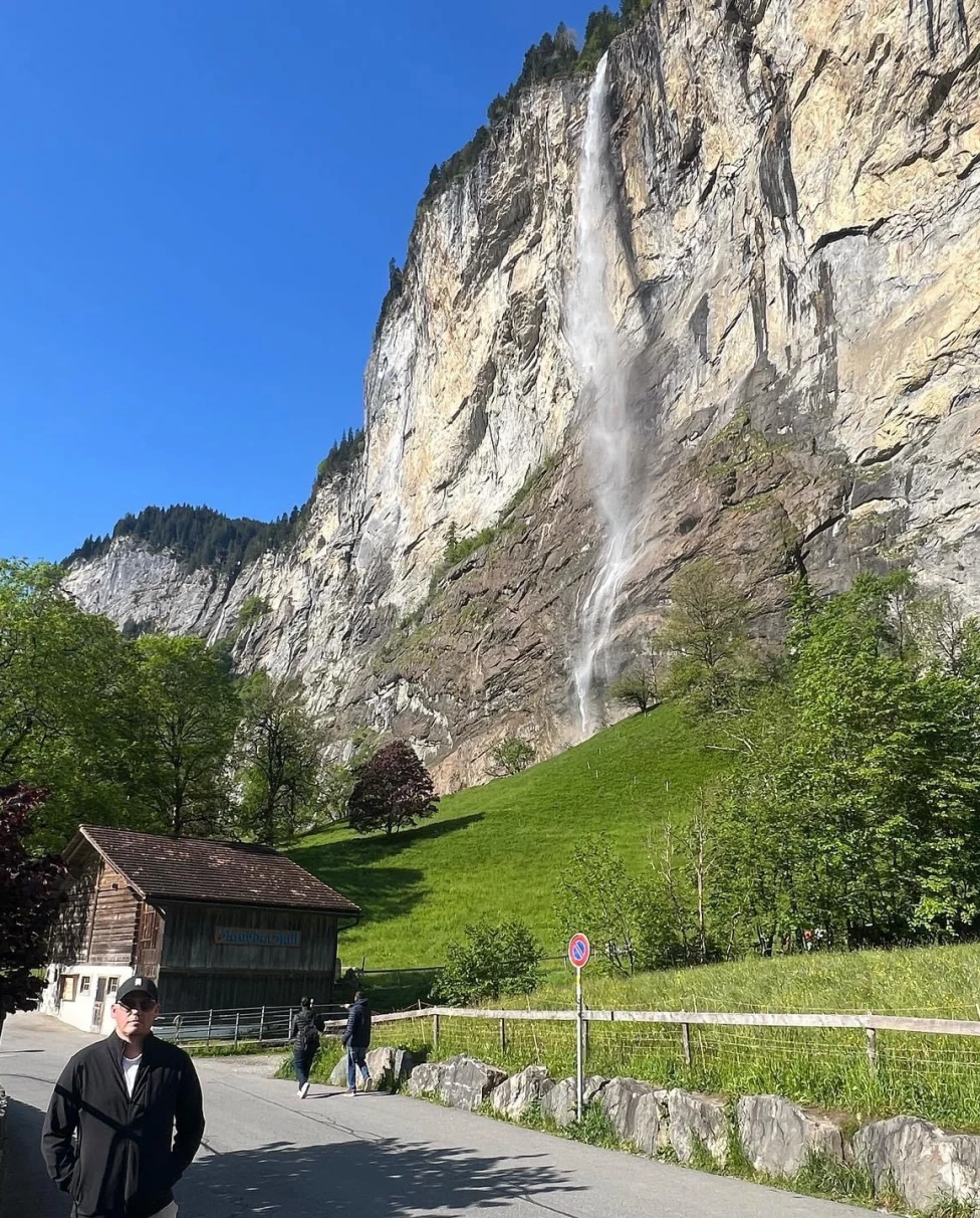 Waterfall in Switzerland.