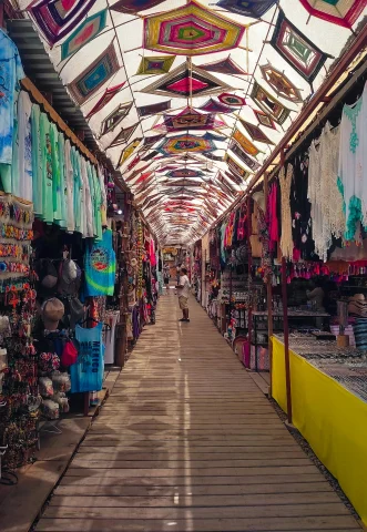 Interior of the market in Todos Santos.
