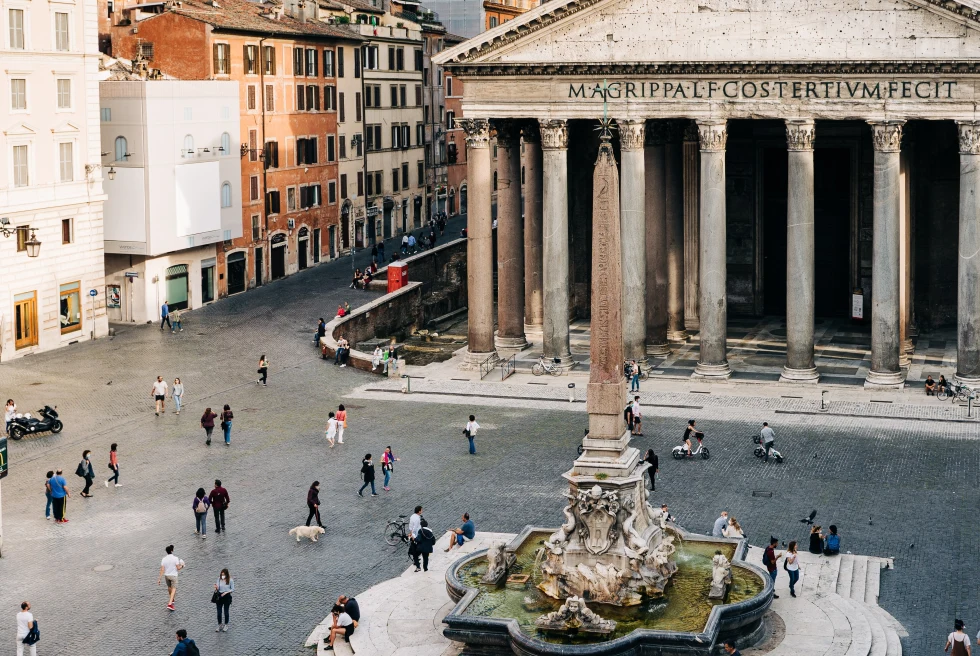 Pantheon in Rome, Italy. 