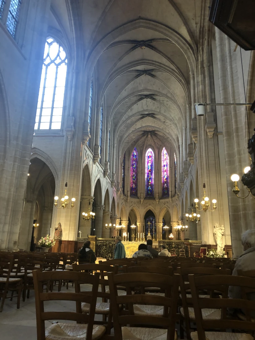 The interior of the Caldeagues Church near the Regina Hotel Paris.