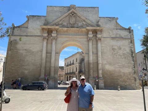 Couple enjoying in Puglia