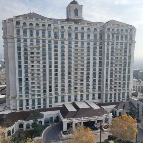 View of The Grand America from the Tower Suite of The Little America Hotel - Courtney Erbe