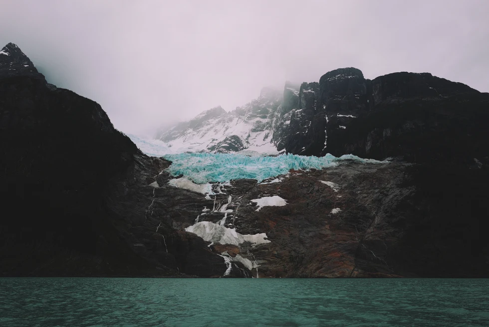 Glacier in patagonia. 