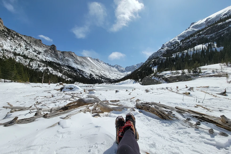 enjoying snow in colorado