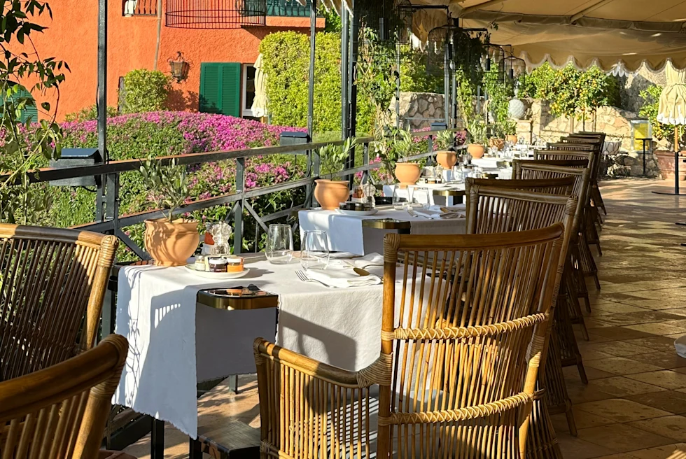 An outdoor restaurant