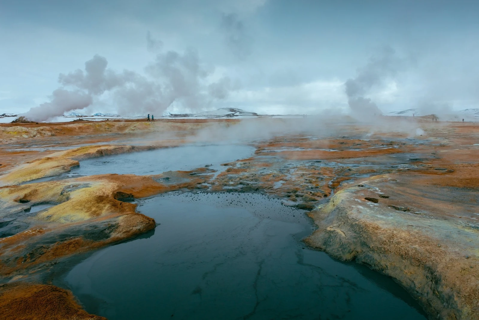 The geysers in Iceland. 
