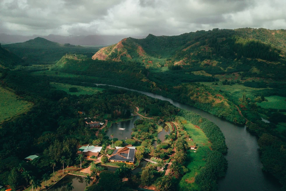 waterfall in the tropical forest