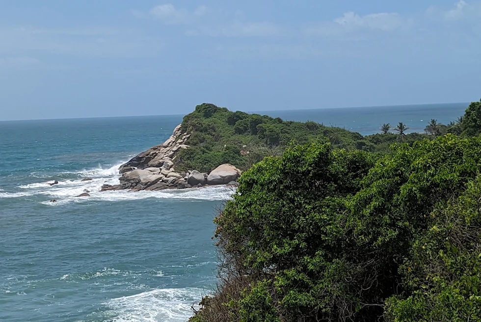 An aerial view of the Island