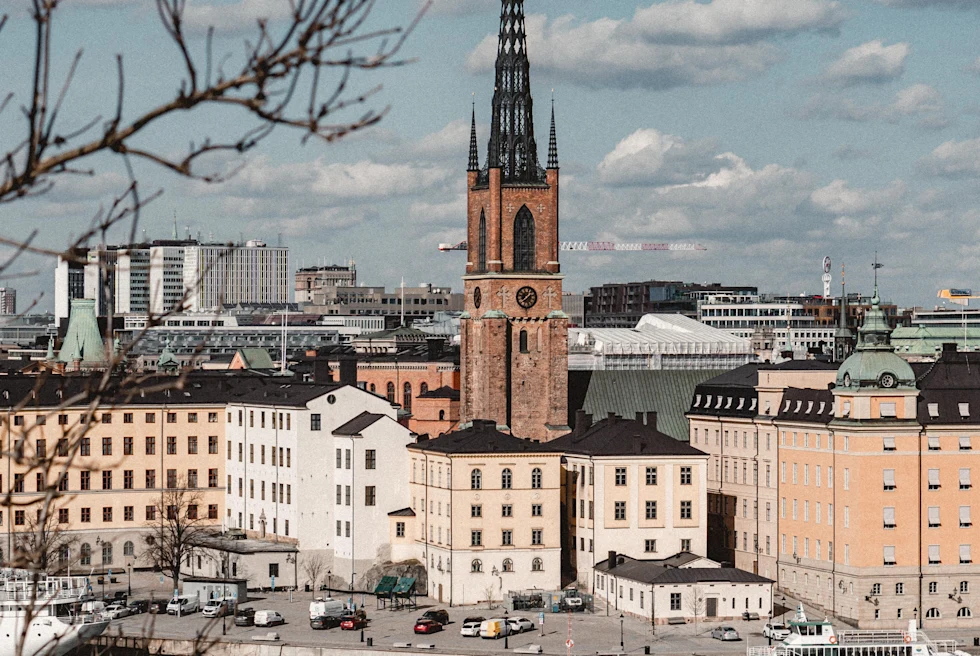 Rooftops of Stockholm, Sweden.