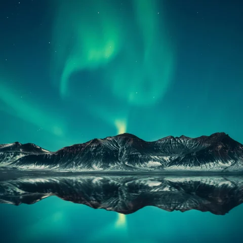 Norway lights also called aurora borealis.