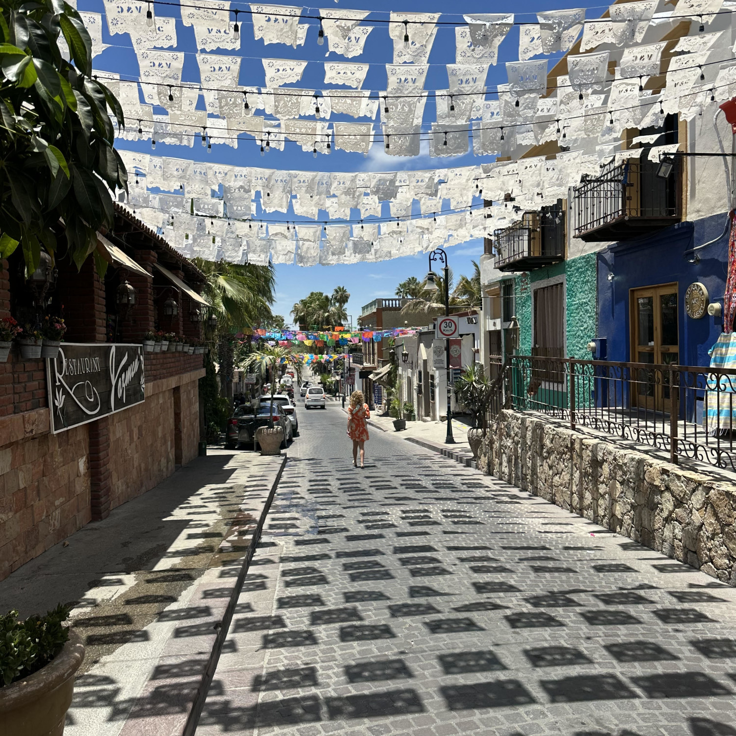 street decorated view