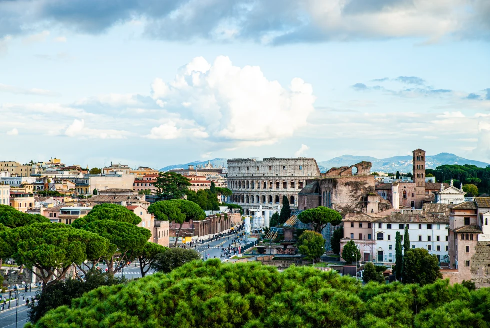 Rome skyline during the day. 