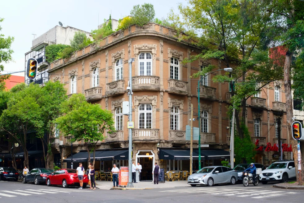 French-style building in Mexico City. 