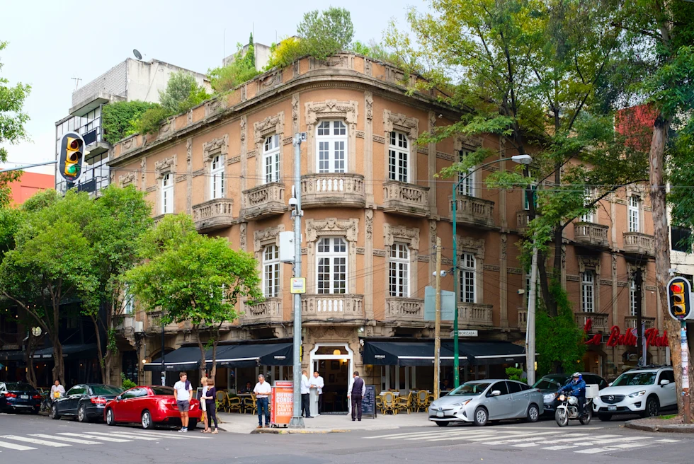 French-style building in Mexico City.