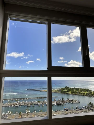 Wake up to turquoise waters daily with Prince Hotel's floor to ceiling ocean views - my view! 