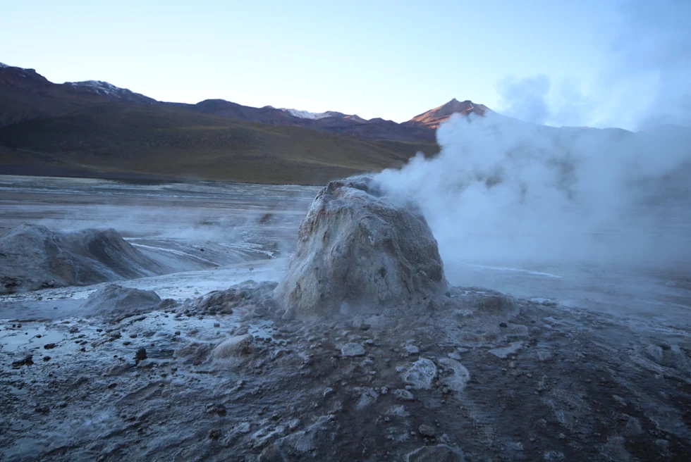 Chile Atacama geyser.