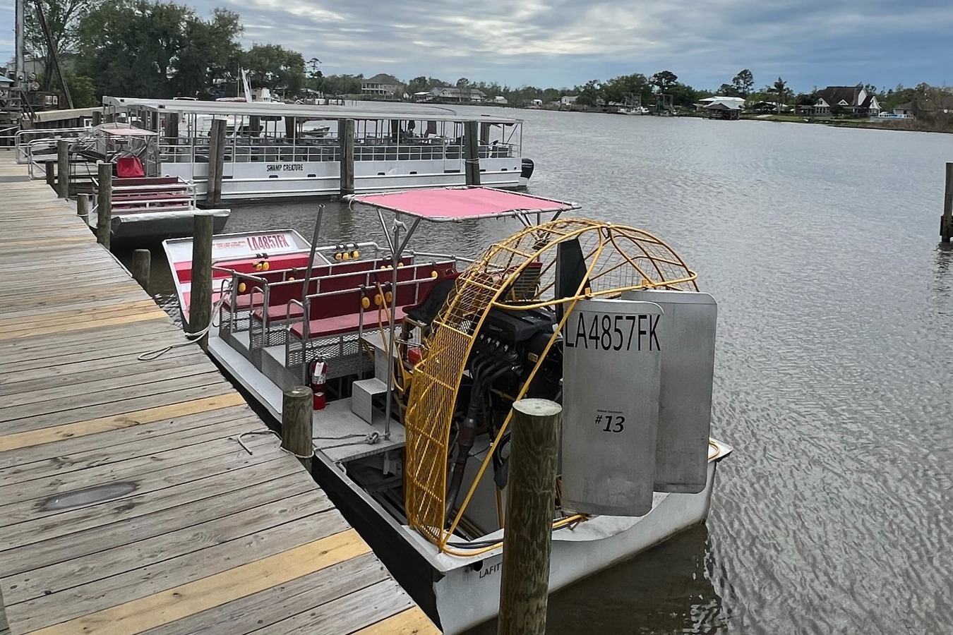 Experience a thrilling swamp airboat tour.