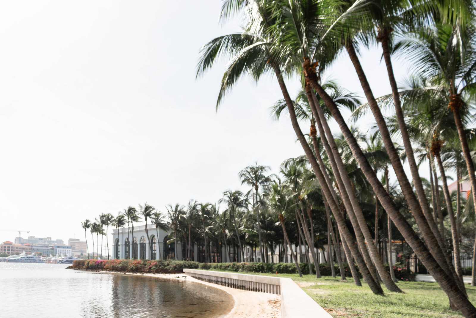 Swanky beachside at Palm Beach. 