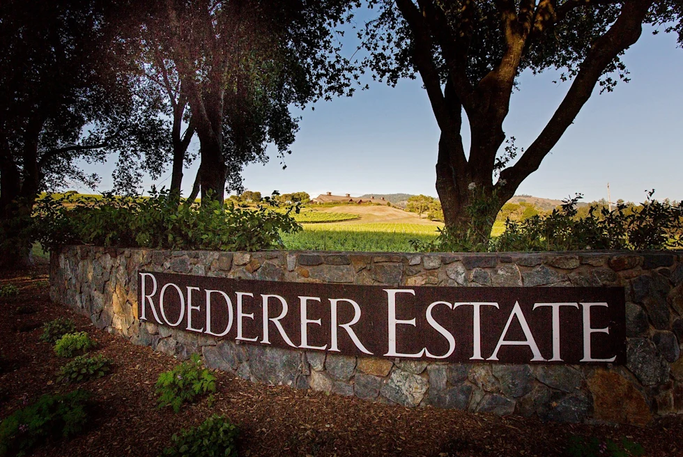Roederer Estate Sign board