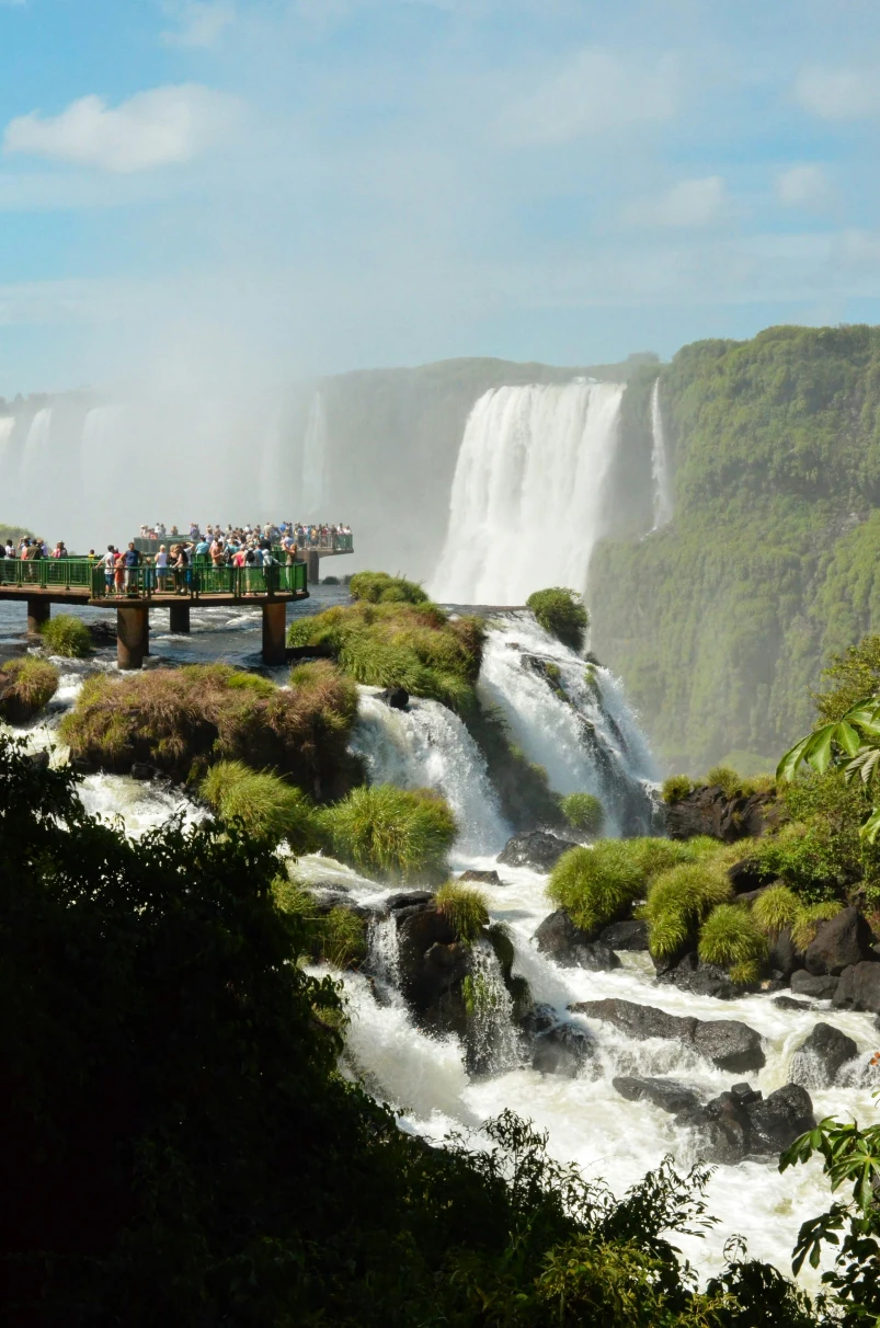 The beauty of Iguazu Falls during daytime.