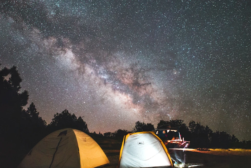 Camping under the stars in Big Sur.