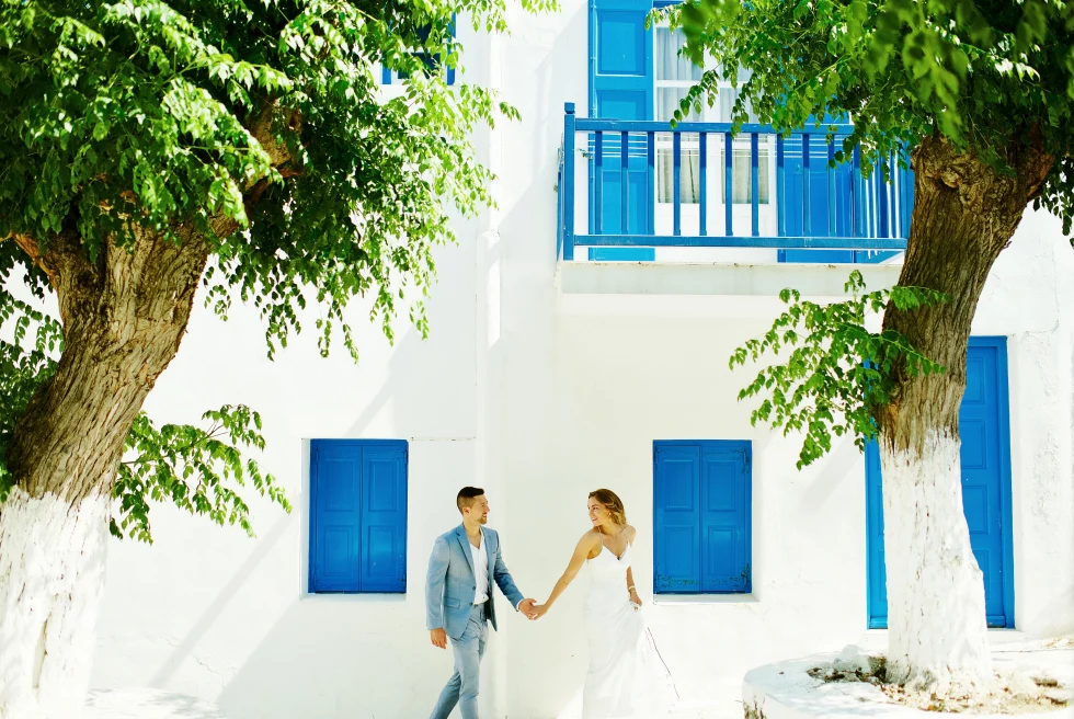 Beautiful Couple in Mykonos