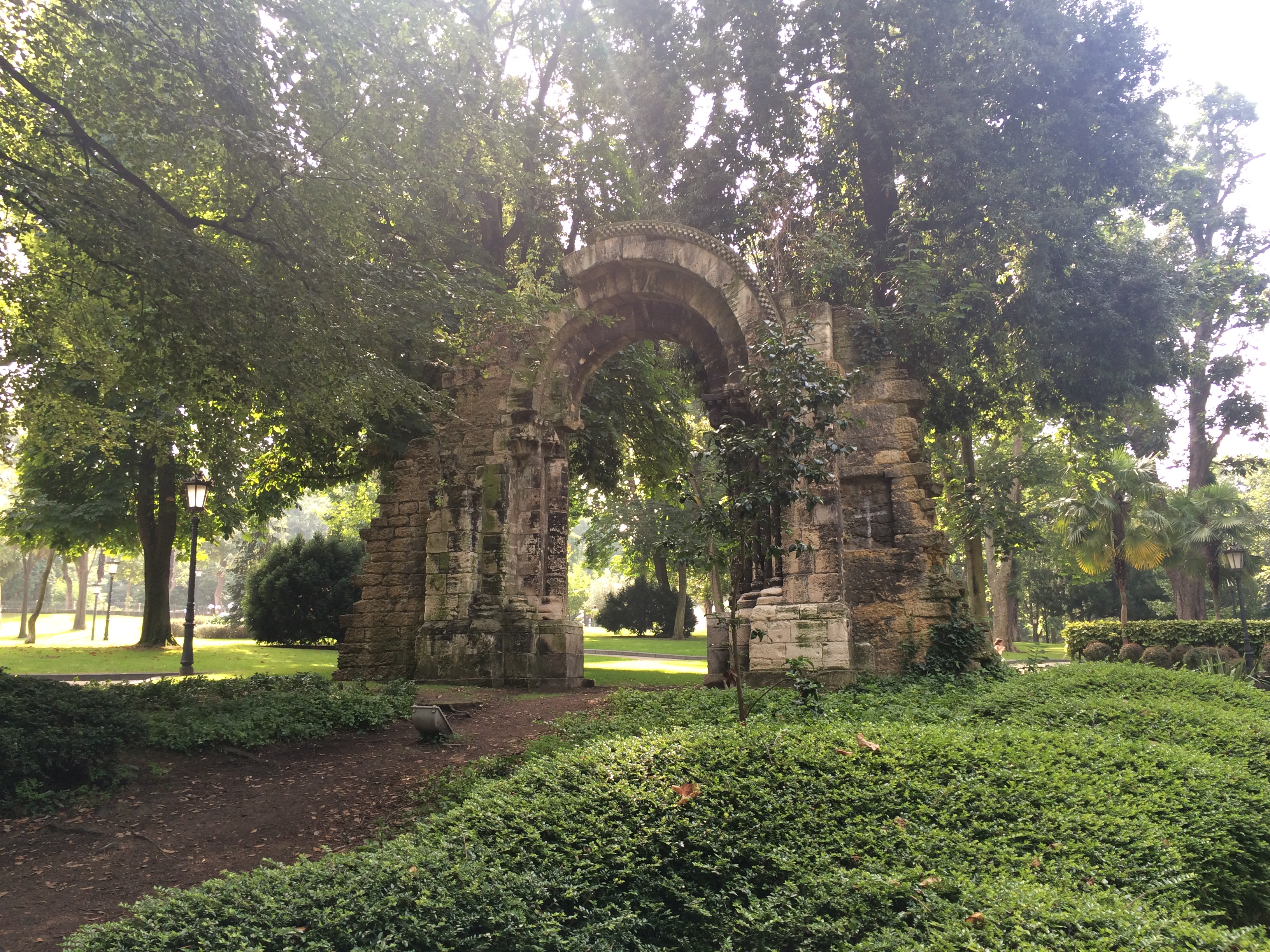 Park view grass and trees Spain