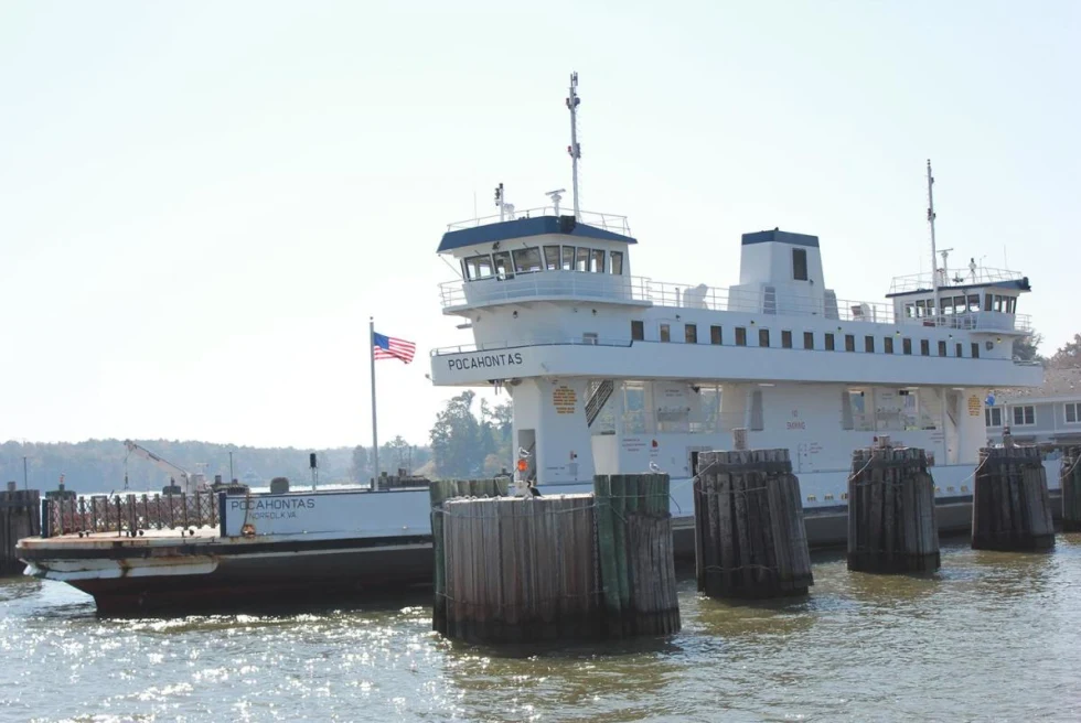 A convenient and scenic ferry service connecting historic Jamestown, Virginia, with Scotland Wharf.