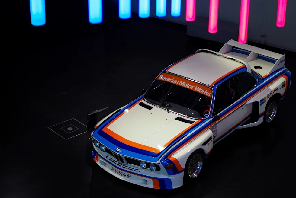 sports car in a museum