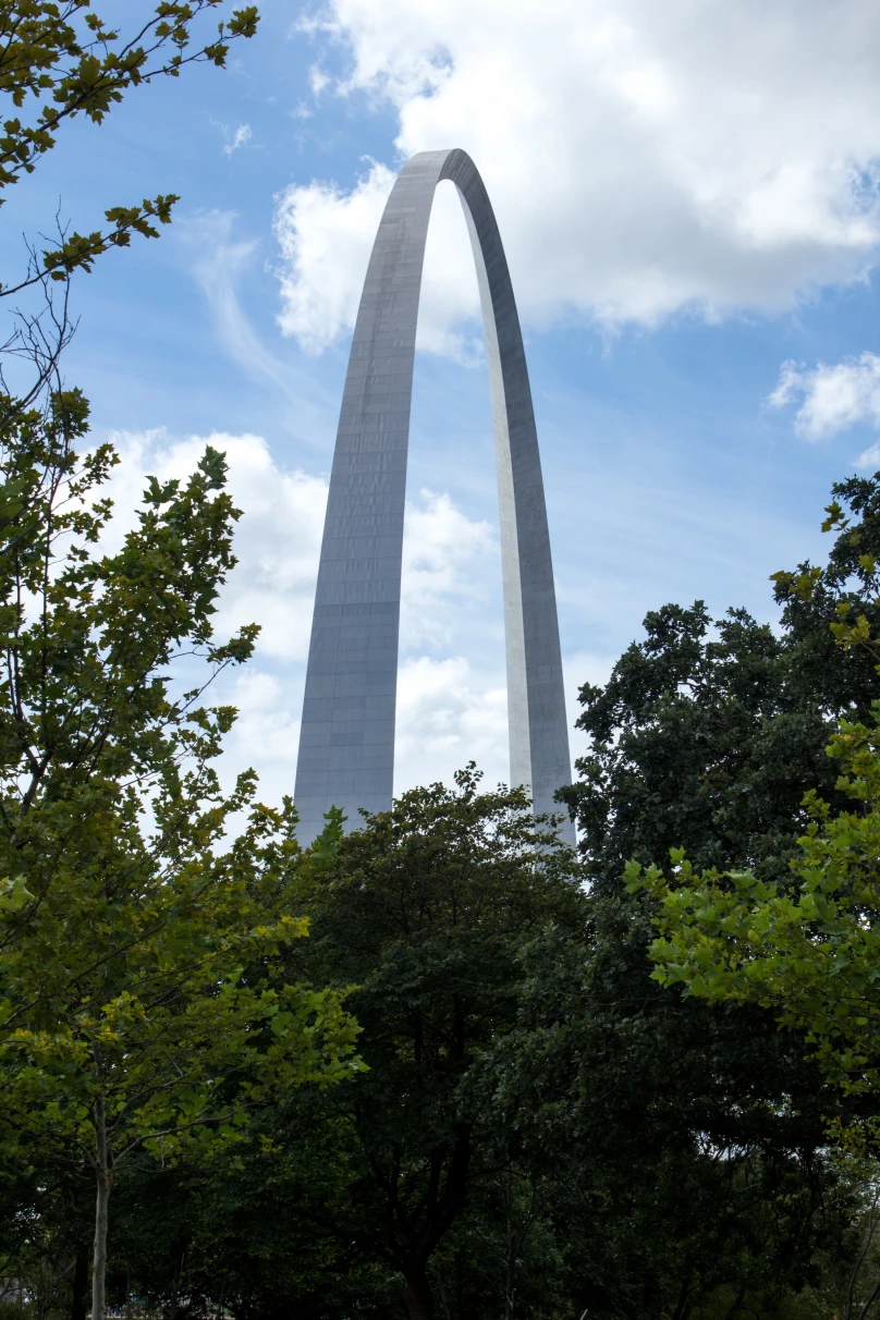 The Gateway Arch is a 630-foot-tall monument in St. Louis.